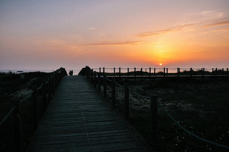 sunset at Praia do Cabo do Mundo, Matosinhos