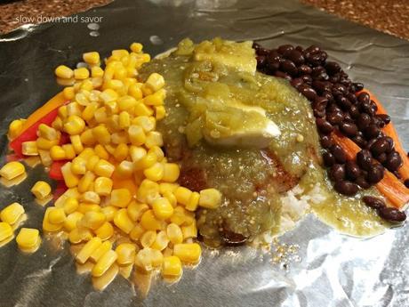 Easy Weeknight Dinner: Foil Pack Creamy Salsa Verde Chicken