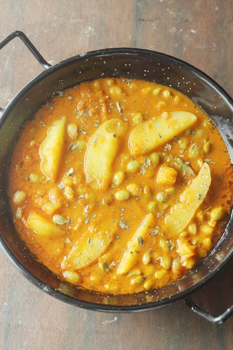 Aloo Lilva Subji: Tuver/Pegion Peas Potatoes Curry