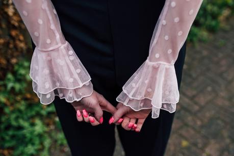 Sheer tops and Frilly Sleeves