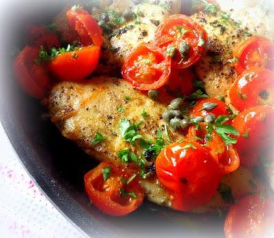 Chicken with Cherry Tomatoes and  Capers