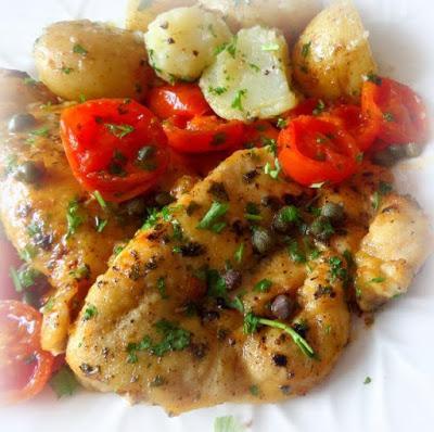 Chicken with Cherry Tomatoes and  Capers