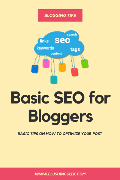 Basic SEO for First-Time Bloggers