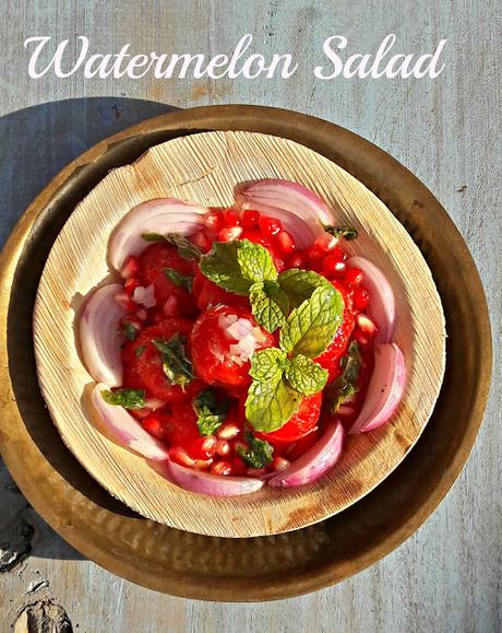 Watermelon Salad with Lemon dressing