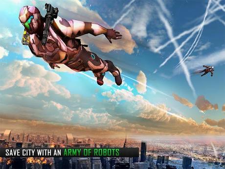 Flying Robot Grand City Rescue