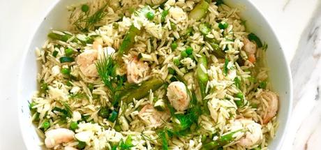 Healthy Recipe: Norwegian Orzo Salad with Shrimp & Spring Vegetables2 min read