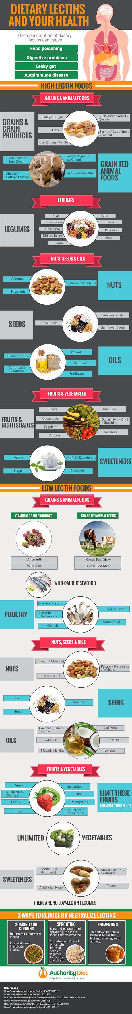 Dietary Lectin and Your Health infographic