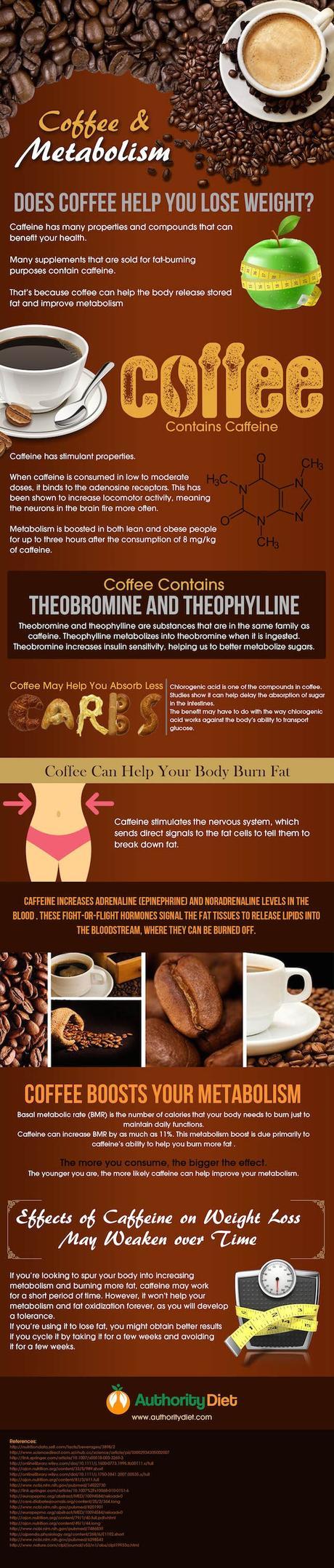 coffee metabolism infographic