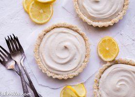 No-Bake Lemon Tarts (Gluten Free, Paleo + Vegan)