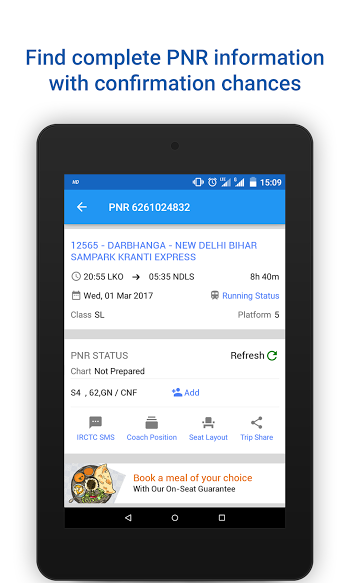 PNR Status & Indian Rail info