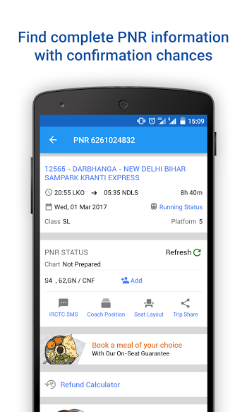 PNR Status & Indian Rail info