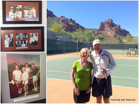 Photographs of celebrity guests; tennis pro Horst Falger