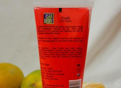 Astaberry Fruit Face Wash Review