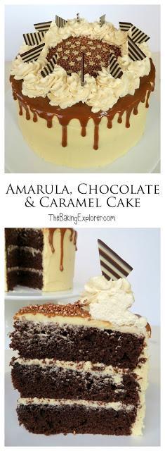 Amarula, Chocolate & Caramel Cake