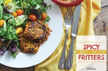 Spicy Carrot & Zucchini Fritters (Gluten Free)