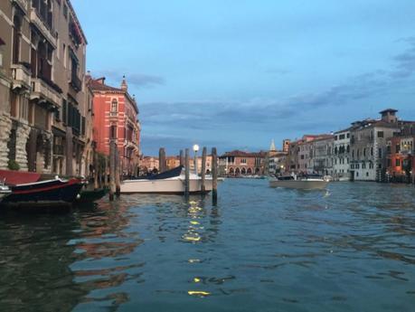 Adventures In Venice sunset rowing on Venice canals
