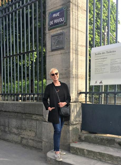 walking near Tuileries in Paris