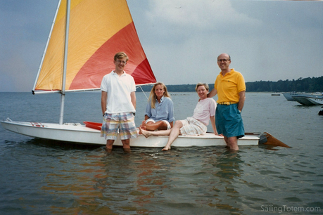 Late 1980s - in front of the family cottage in Pointe aux Barques, Michigan