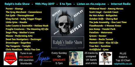 Ralph's Indie Show as played on Radio KC - 14.5.17