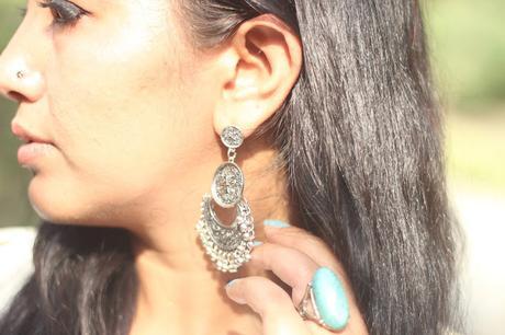 Oxidised Two Layered Coin Earrings by @Alettesshop
