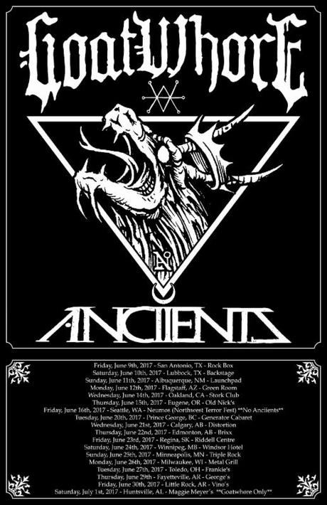 GOATWHORE Announces North American Tour With Anciients; Band To Unleash Vengeful Ascension June 23rd Via Metal Blade Records