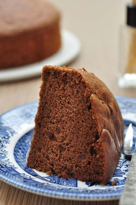 Chocolate Chiffon Cake (air baked)
