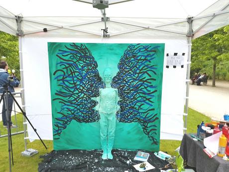 Fete de l'Iris - Peinture - Visages - Flesh and Acrylic Body Painting - Ben Heine Art - Live Performance -25