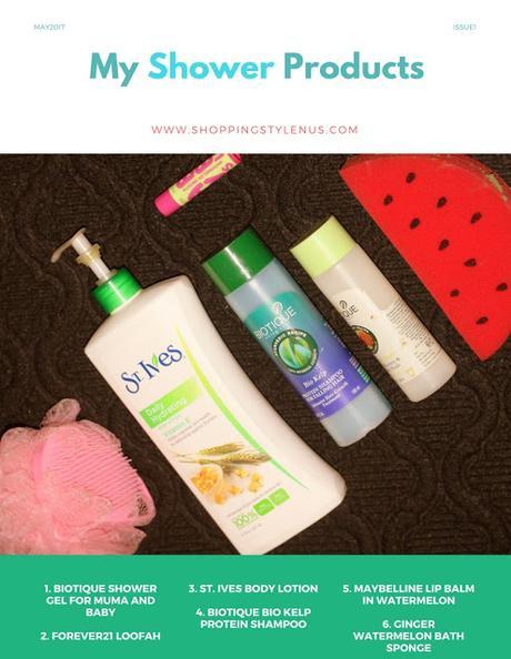 My Shower Products - May Edition