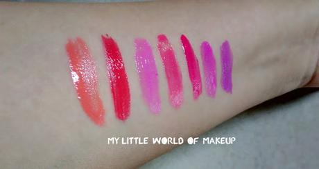 Oriflame The ONE Lip Sensation Vinyl Gel Review & Swatches (All Shades)