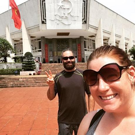 Day 1 in Hanoi- we saw a lot! Checked out the Ho Chi Minh museum...