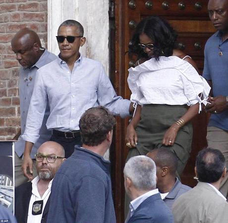 Spotted: Barack and Michelle Obama Vacationing In Italy