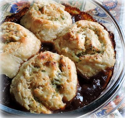 Beef Casserole with Horseradish Dumplings