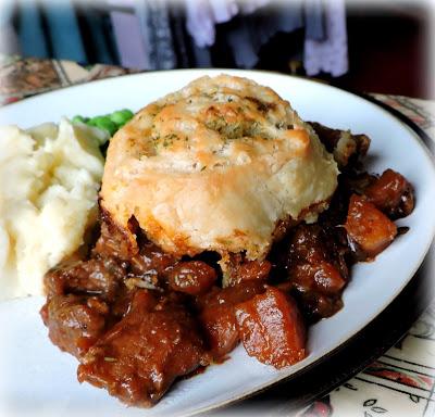 Beef Casserole with Horseradish Dumplings