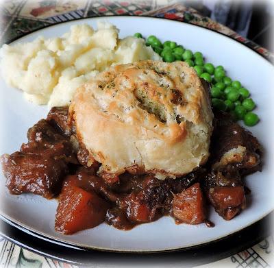 Beef Casserole with Horseradish Dumplings