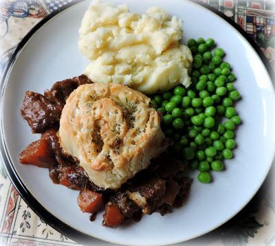 Beef Casserole with Horseradish Dumplings