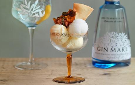 Gin Mare ultimate G&T ice cream at The Hoxton