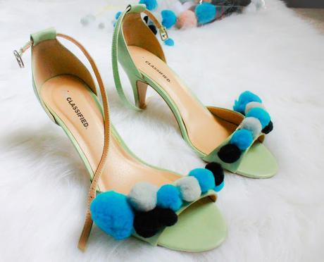 DIY Pom Pom Heels