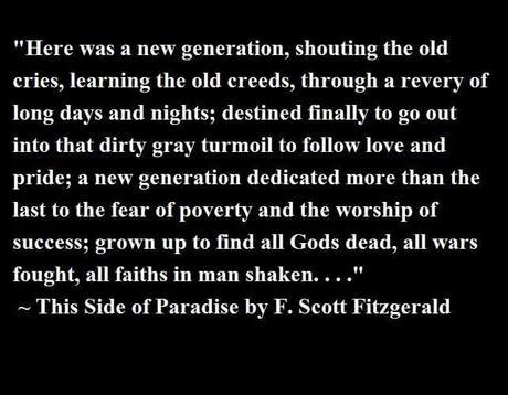 #booklove : This Side of Paradise, by F. Scott Fitzgerald