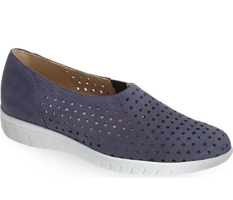 perforated slip-on sneaker...great for warm weather travel!