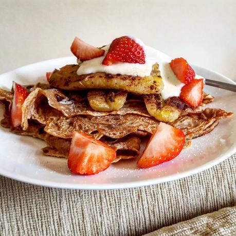 Recipe|| Wholemeal Breakfast Crepes