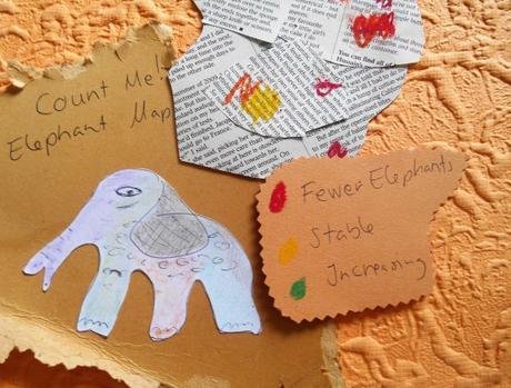 Elephants, where are they? Draw a Map of Endangered Animals