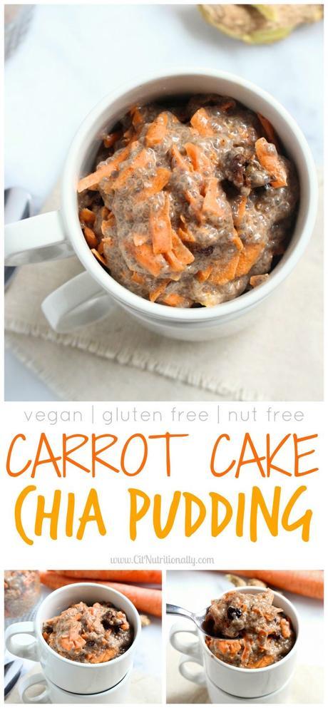 Carrot Cake Chia Pudding (vegan, gluten free)