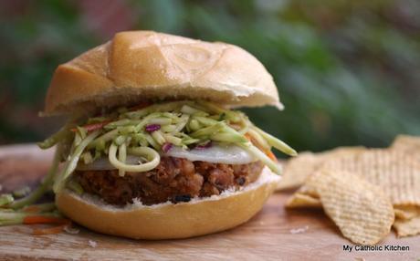 Southern Barbecue Black Eyed Pea Burger #Burgermonth