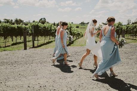 Chic Modern Ohaupo Winery Wedding
