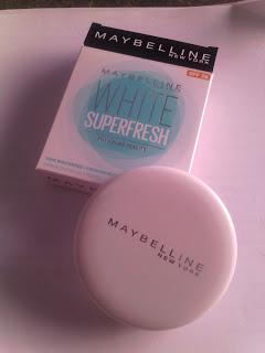 MAYBELLINE WHITE SUPERFRESH COMPACT REVIEW IN SHADE SHELL