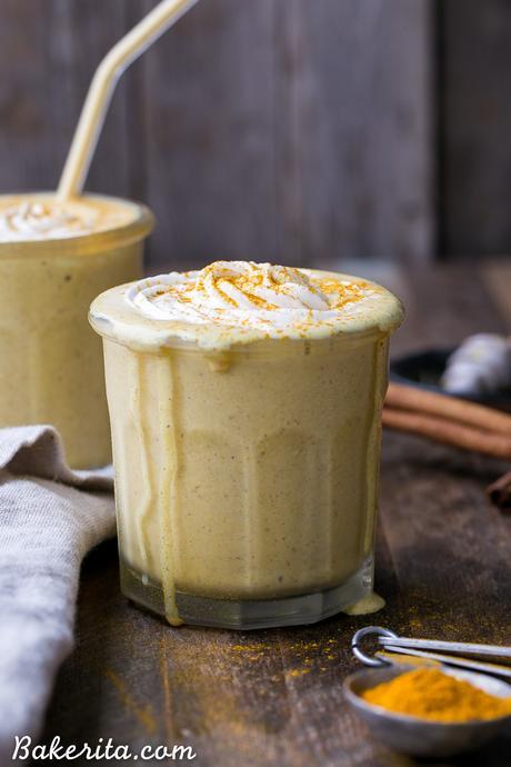 Golden Milkshakes are smooth, creamy, and refreshing, and they're loaded with anti-inflammatory turmeric and other health-boosting spices. This easy drink recipe is one you'll love sipping on hot days!