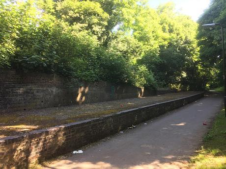 Old Platform at New Bradwell, part of the Railway Walk in Milton Keynes