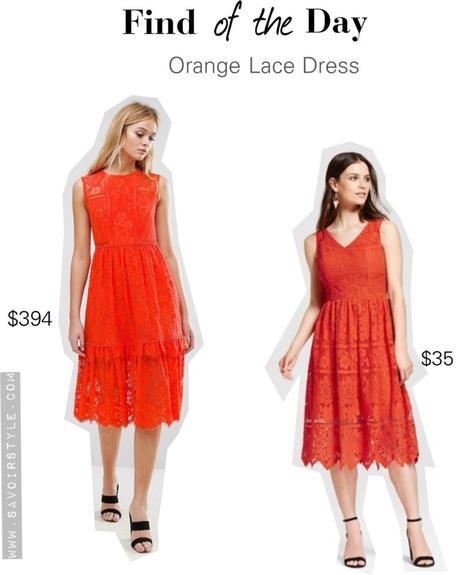 Summer Finds: Orange Lace Dress