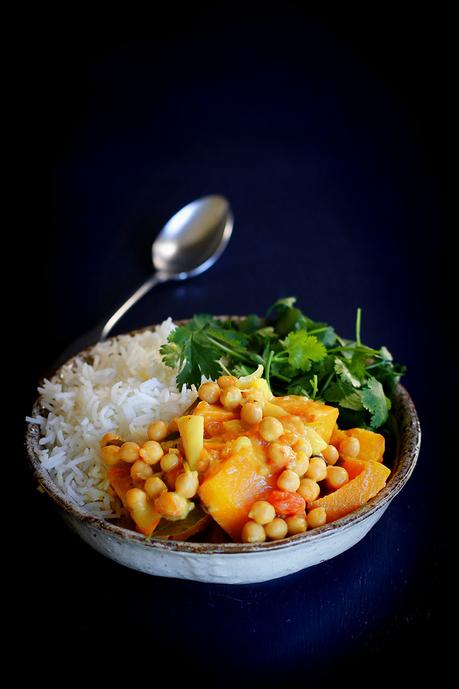 Pumpkin and Chickpea Korma – Vegan and Gluten Free