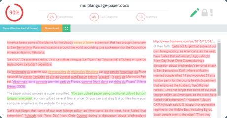 Plagramme Review : Free Multilingual Plagiarism Checker Tool